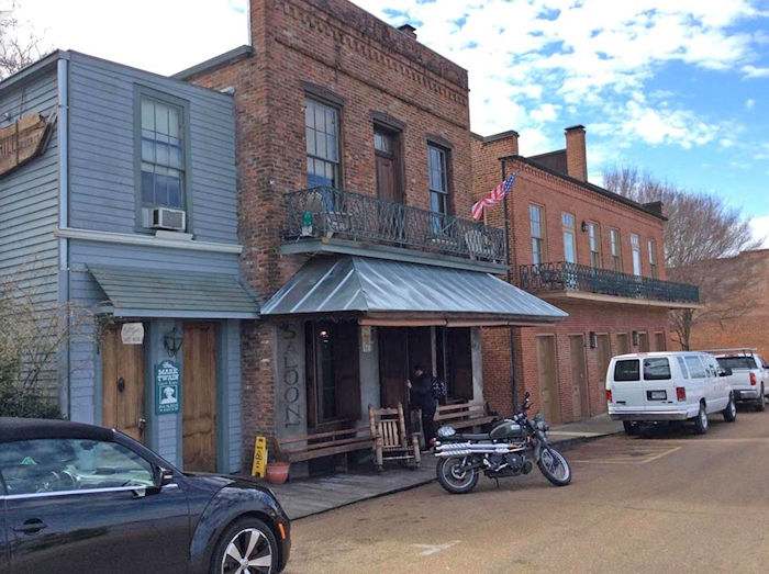 The exterior, Under The Hill Saloon, Natchez, MS circa 2015, photographed by Valentina Caldito.