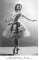 Tamara Karsavina ballet dancing, circa 1910.