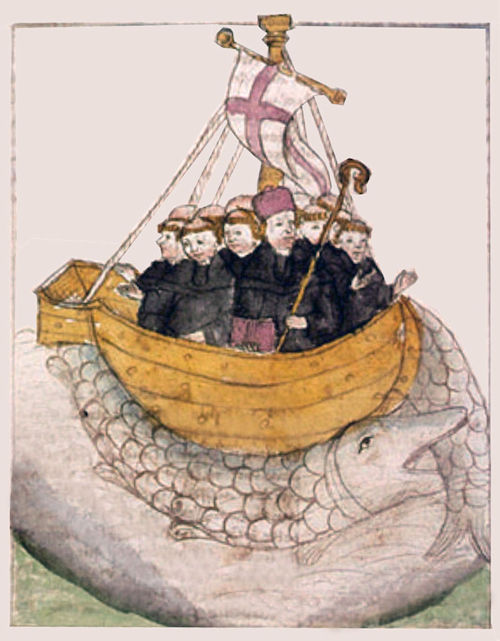 'Saint Brendan and the Whale' from a 15th-century manuscript, edited by Charles Ipcar.