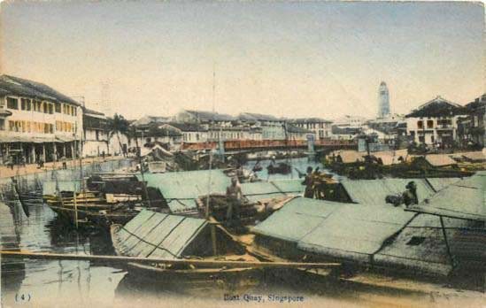 photo of Singapore's East Quay, circa 1904